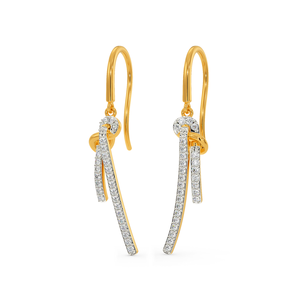 A Knot Story Diamond Earrings