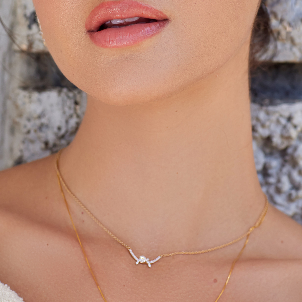 A Knot Story Diamond Necklaces