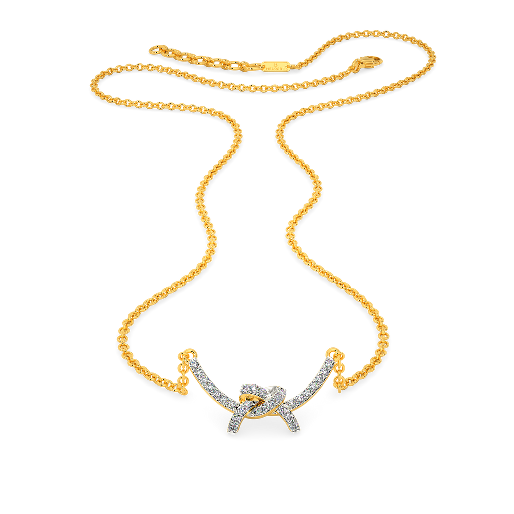 Knoted Diamond Necklaces