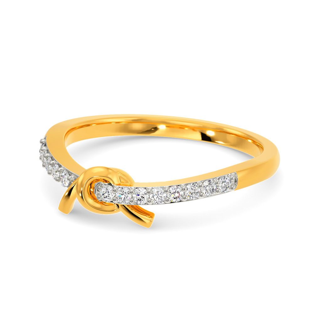 Rhythmic Knots Diamond Rings alternate view 2