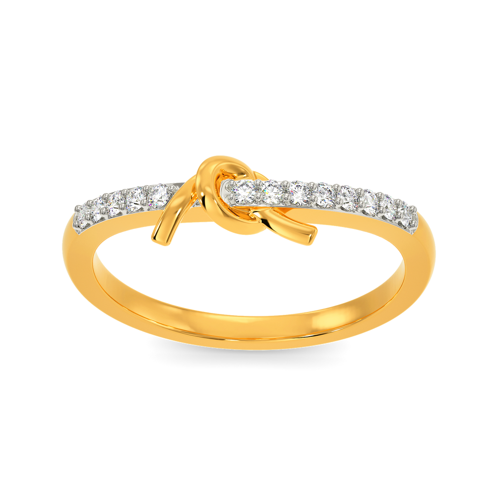 Rhythmic Knots Diamond Rings alternate view 3