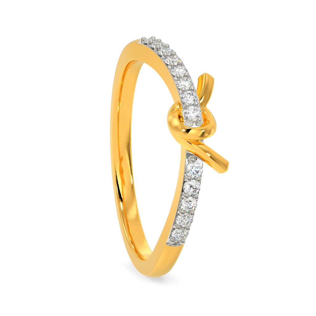 Rhythmic Knots Diamond Rings image