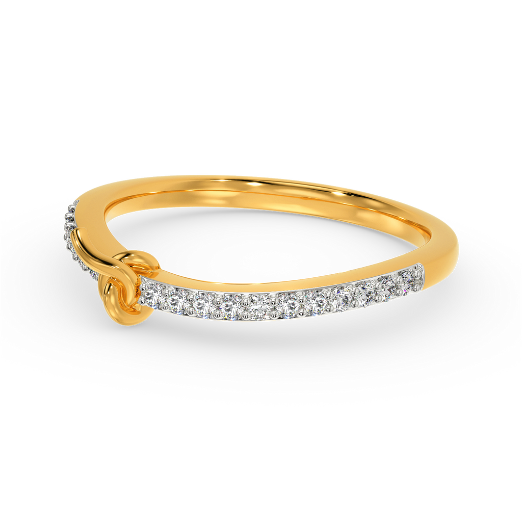 Entwined In Knots Diamond Rings alternate view 2