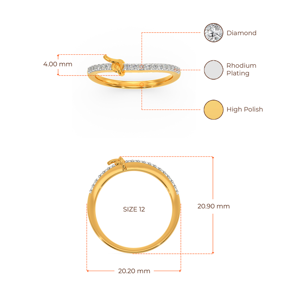 Entwined In Knots Diamond Rings image