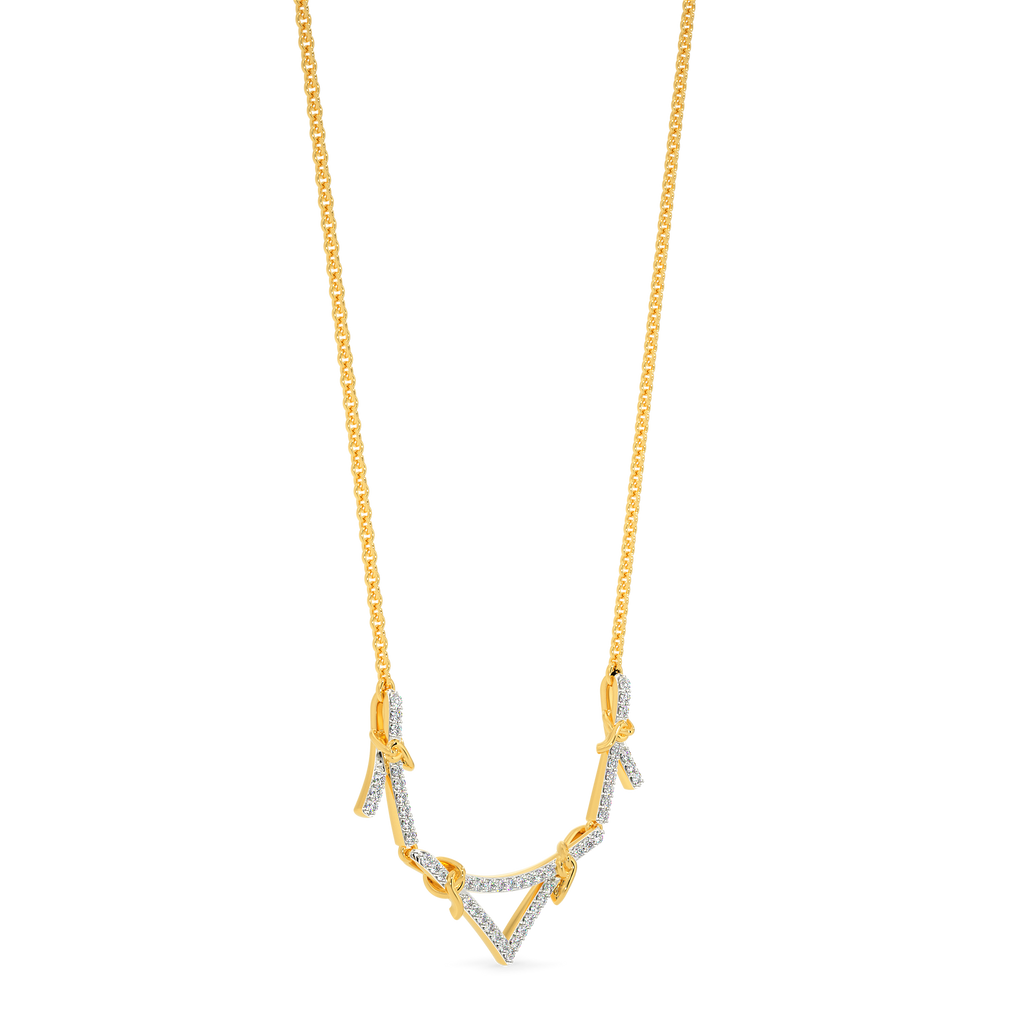 Entwined In Knots Diamond Necklaces