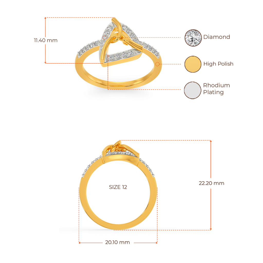 Knot Junction Diamond Rings image