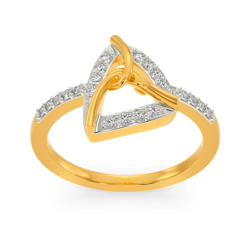 Knot Junction Diamond Rings alternate view 3