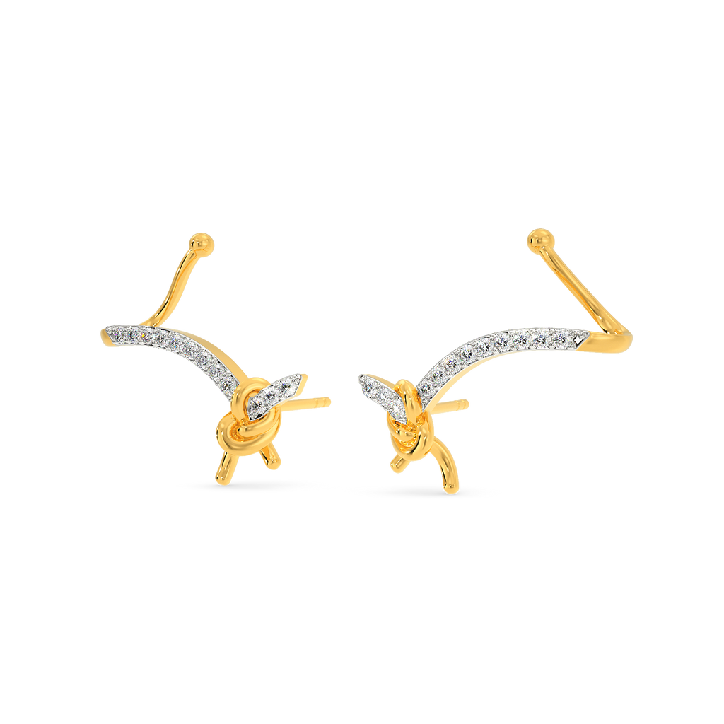Knot Me Diamond Earrings