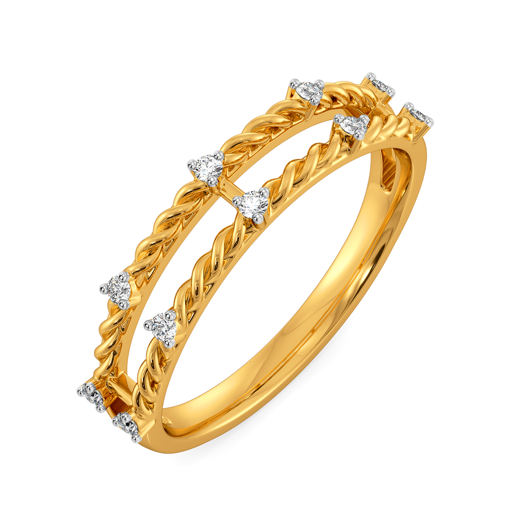 Gleaming Threads Diamond Rings
