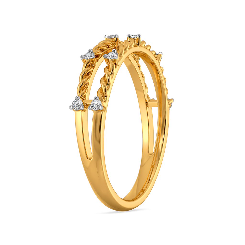 Gleaming Threads Diamond Rings image