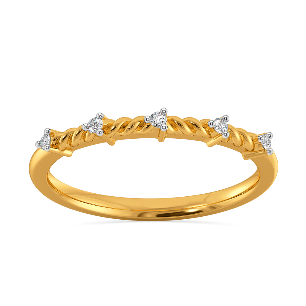 Knit Weave  Diamond Rings image