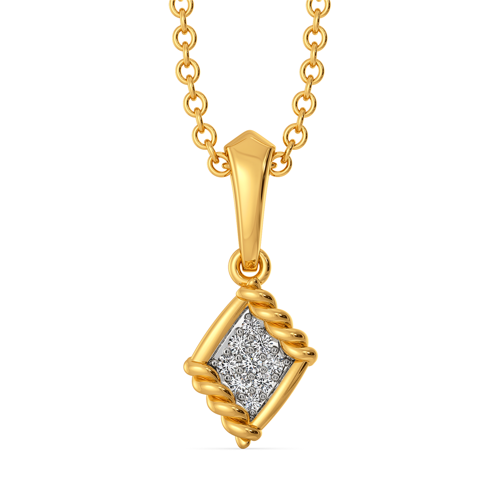 Woven Harmony Diamond Pendants