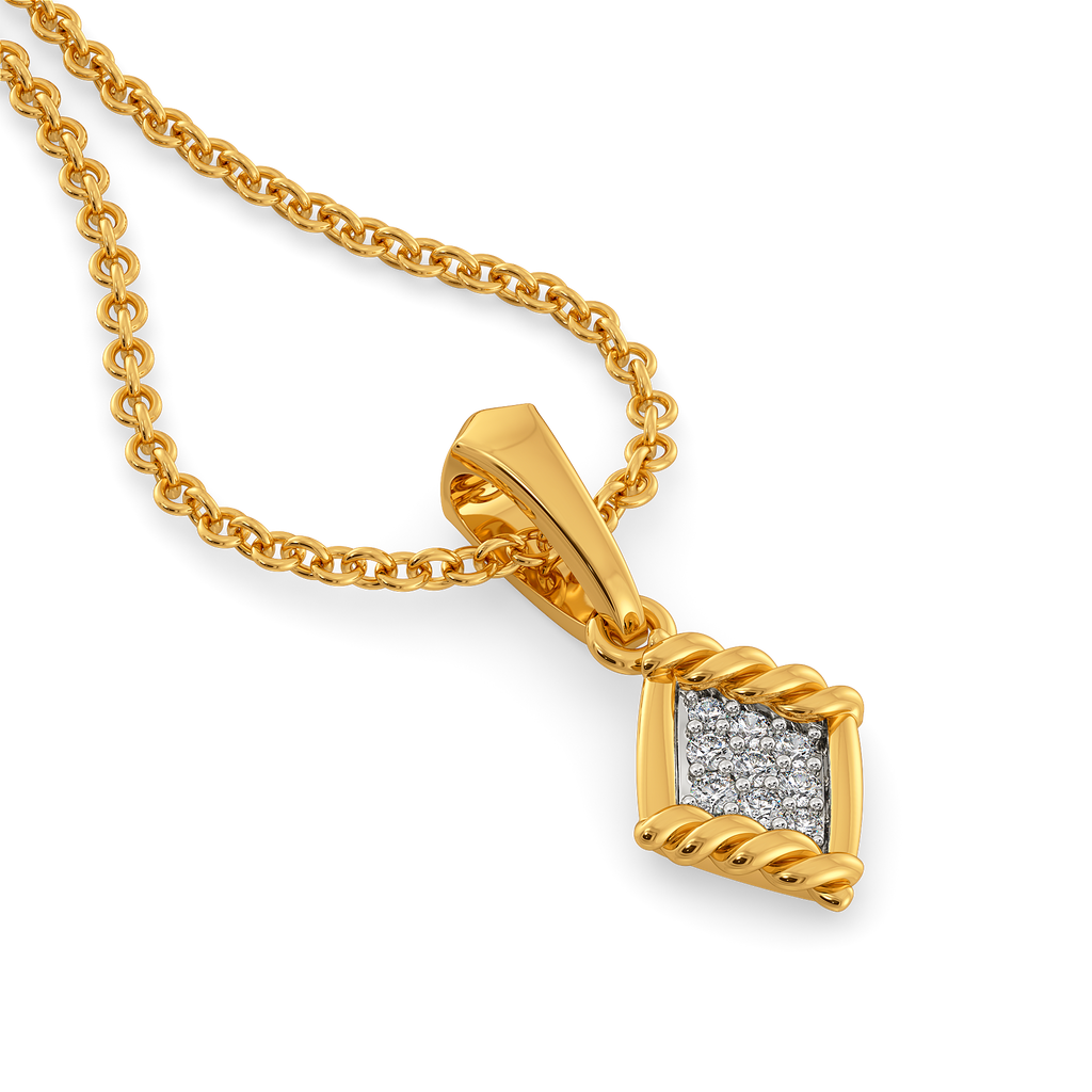 Woven Harmony Diamond Pendants