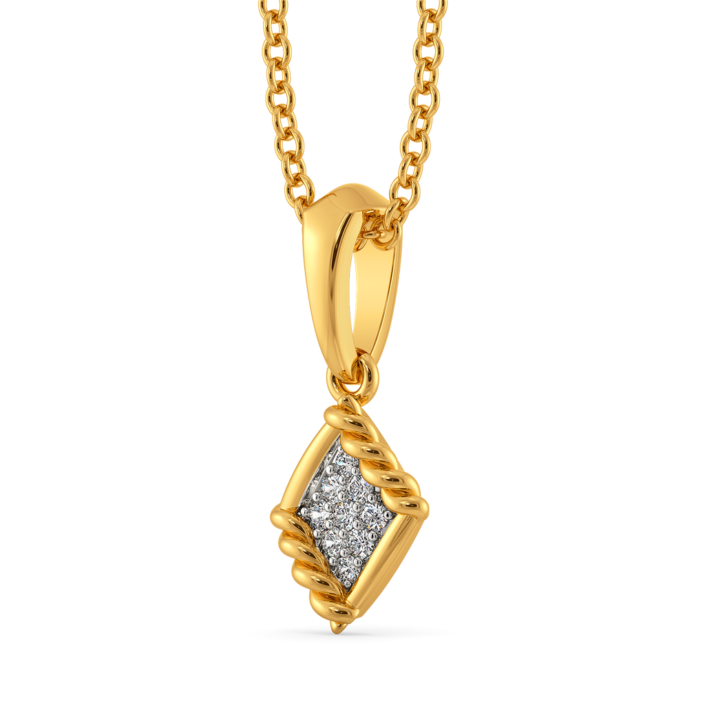Woven Harmony Diamond Pendants