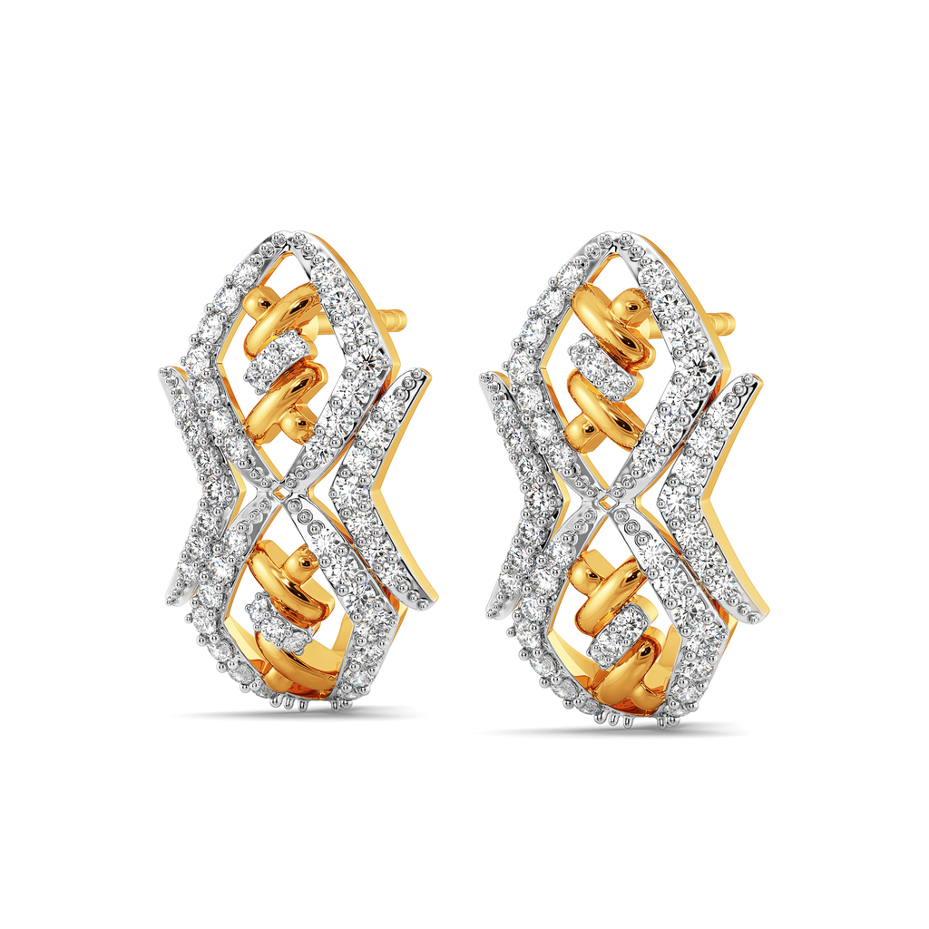 Looped Grace  Diamond Earrings