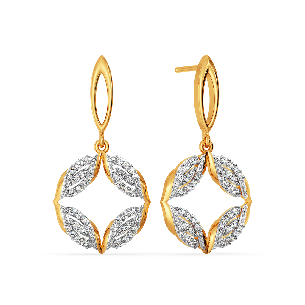 Braided Bliss Diamond Earrings