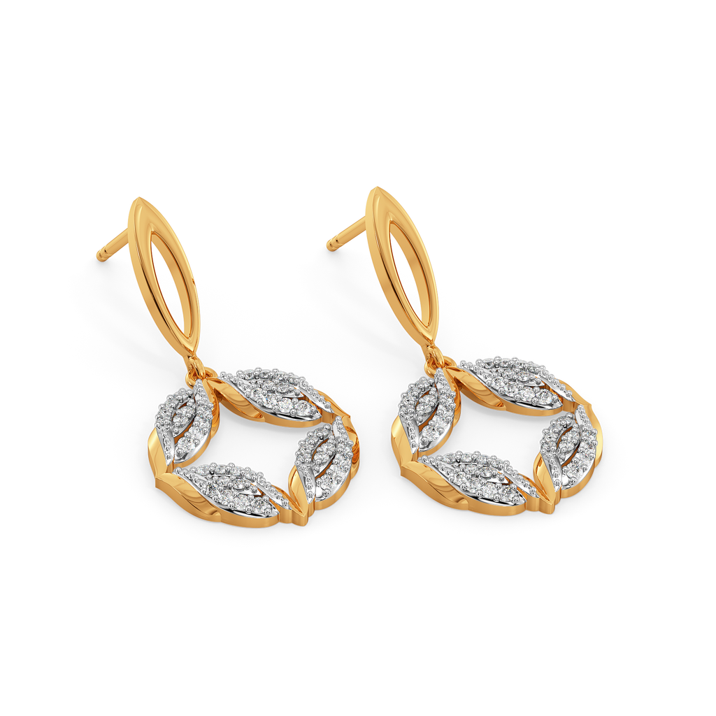 Braided Bliss Diamond Earrings