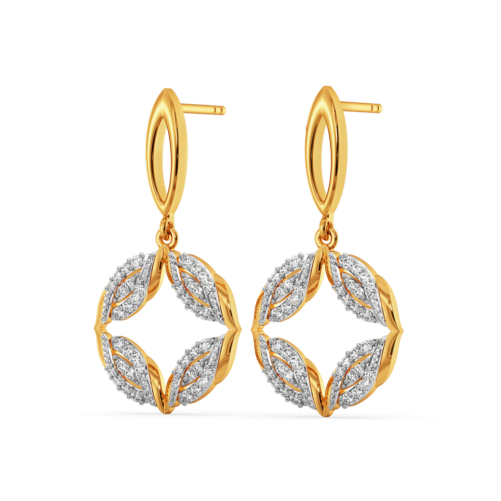 Braided Bliss Diamond Earrings