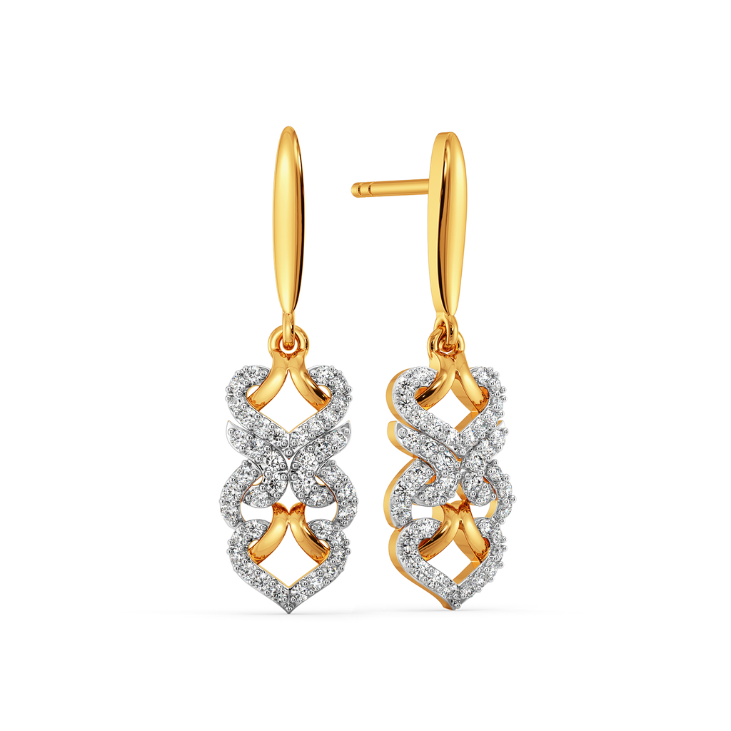 Twist and Texture Diamond Earrings