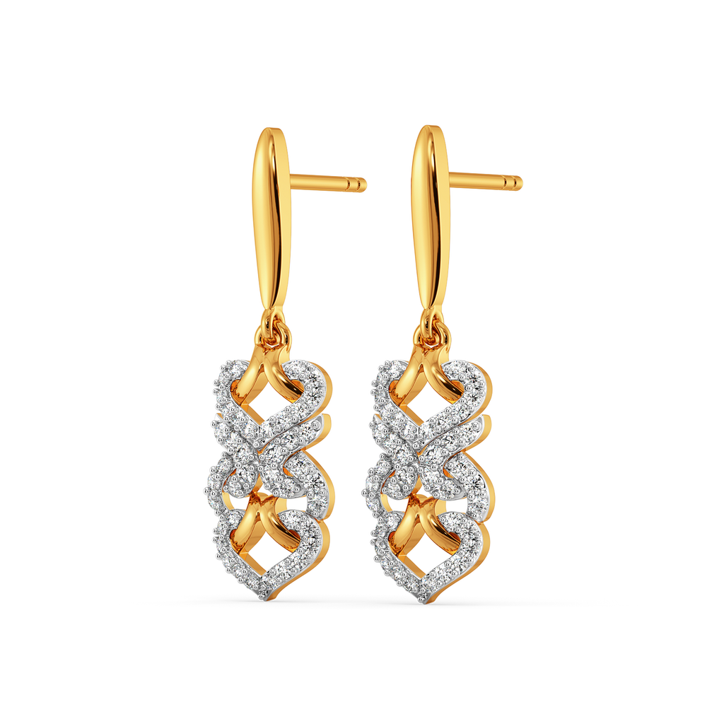 Twist and Texture Diamond Earrings
