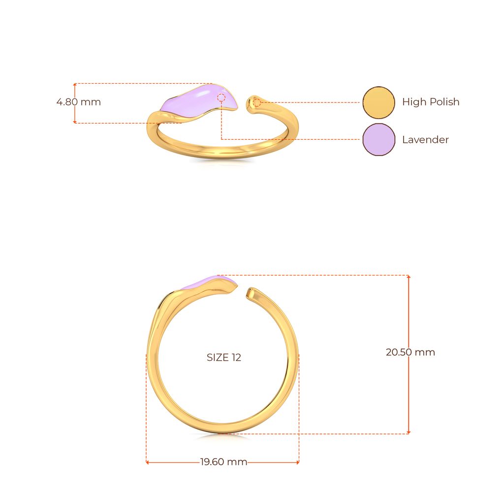 Wonder Lavender Gold Rings image