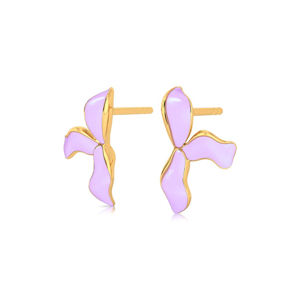 Wonder Lavender Gold Earrings