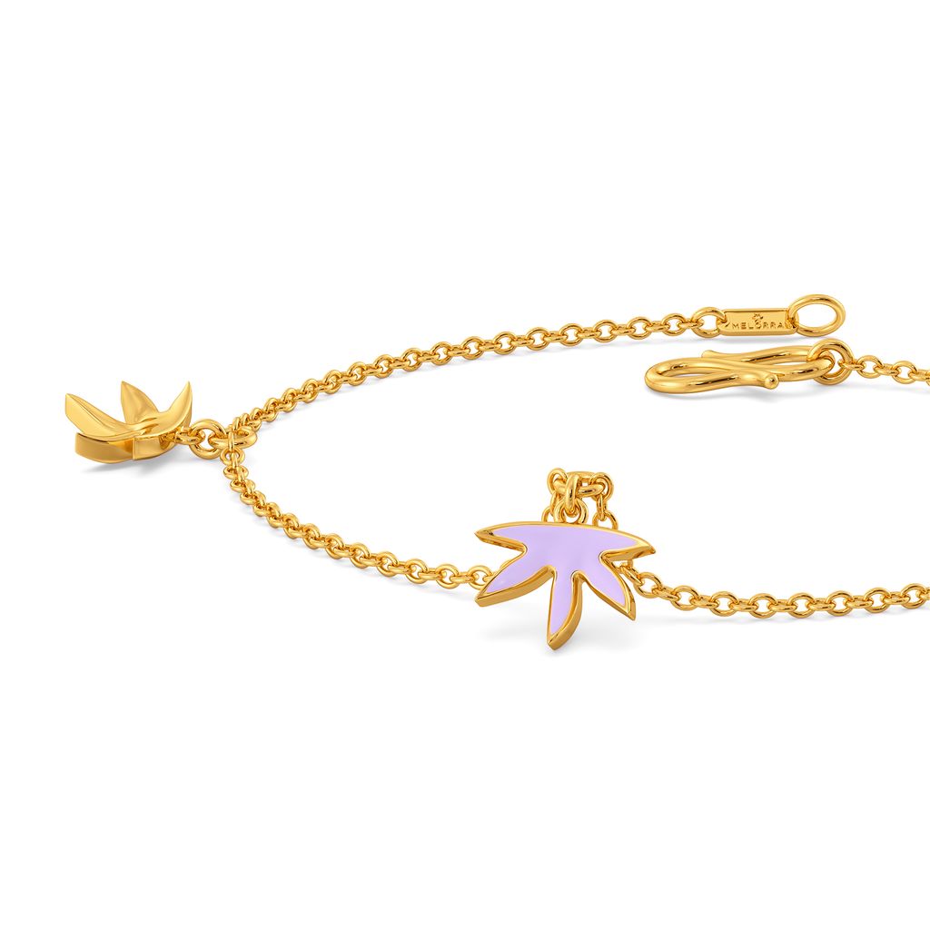 Lilac Licious Gold Bracelets