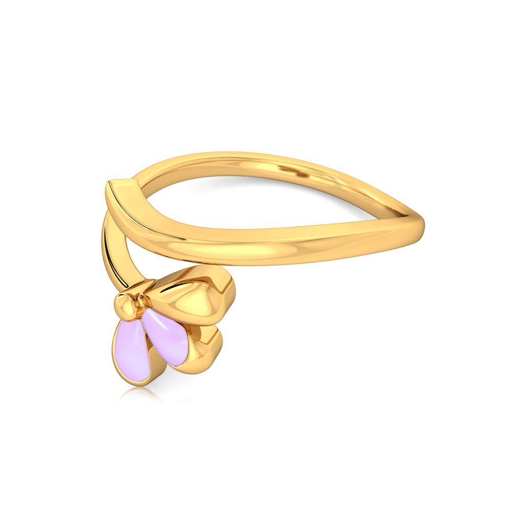 Mauve Lite Gold Rings image