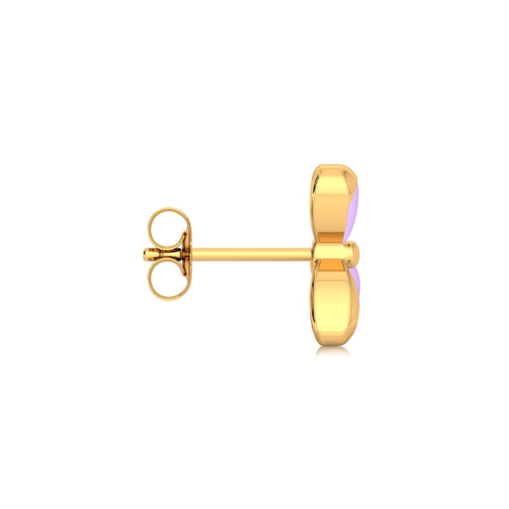 Mauve Lite Gold Earrings