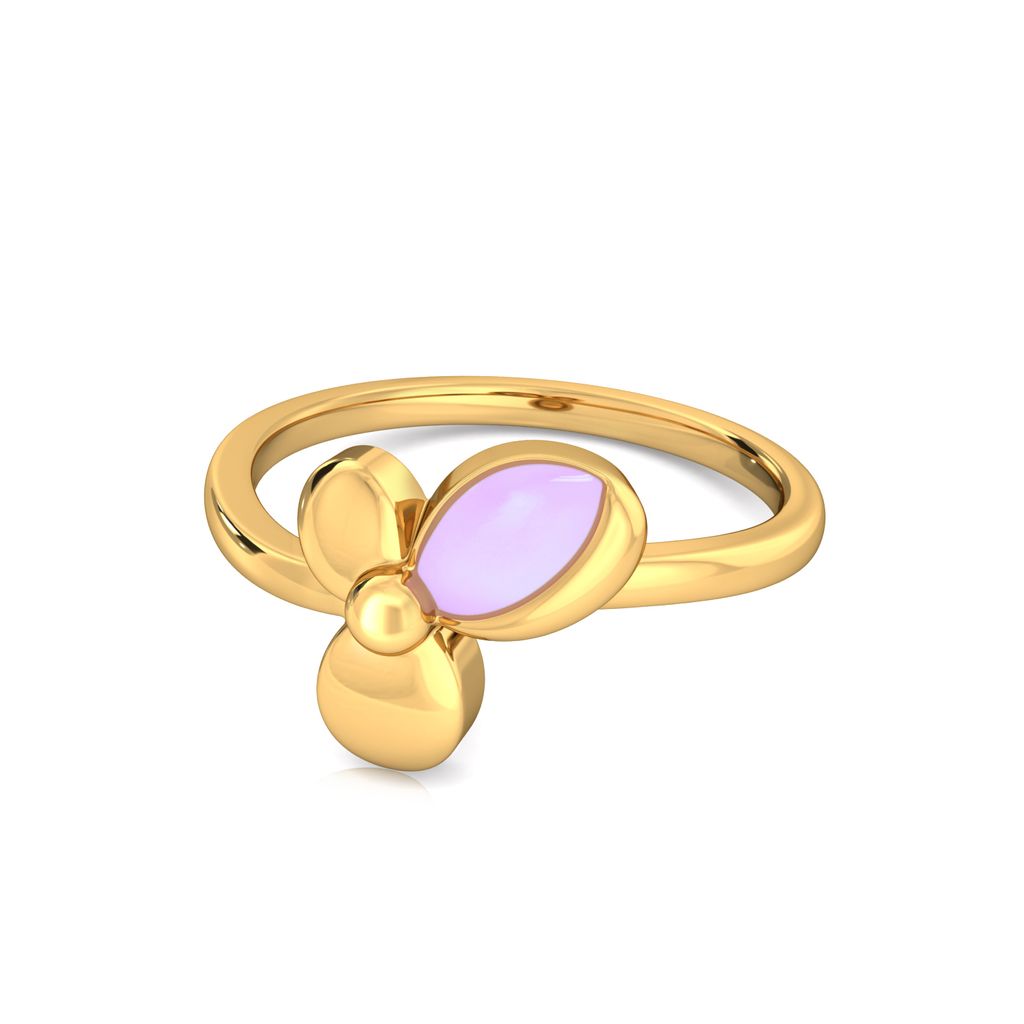 Florid Fancy Gold Rings image