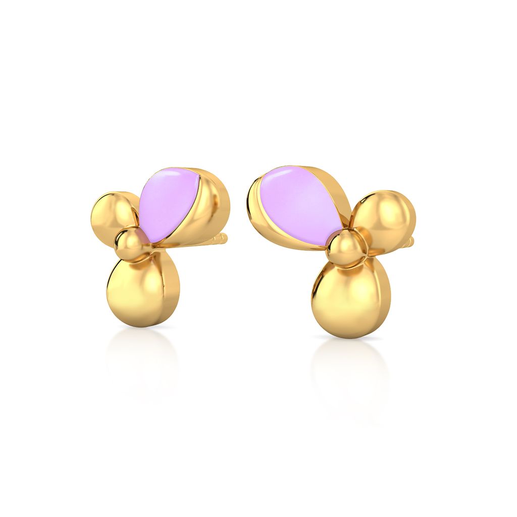 Florid Fancy Gold Earrings