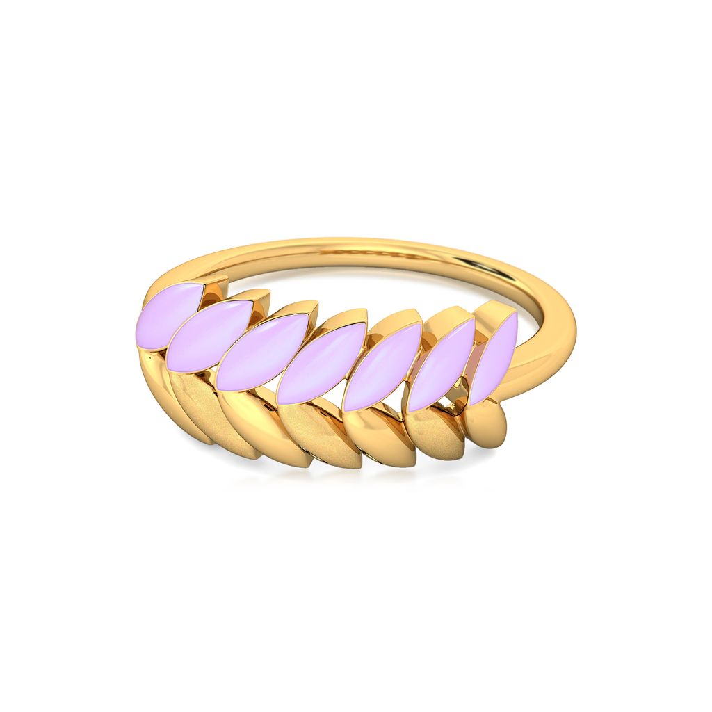 Lavender Out Loud Gold Rings image