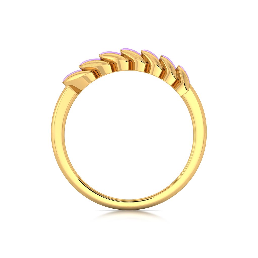 Lavender Out Loud Gold Rings image