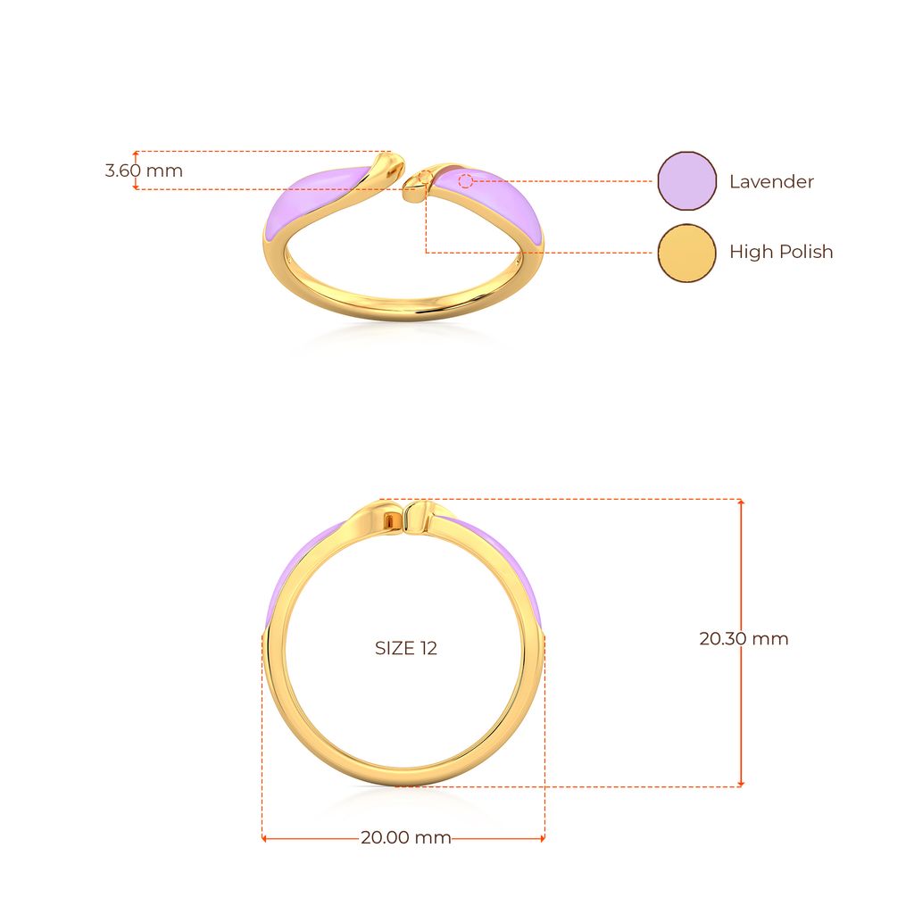 Lilac Takeover Gold Rings image