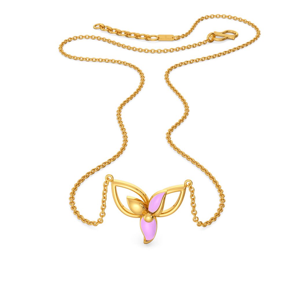 Lilac Takeover Gold Necklaces