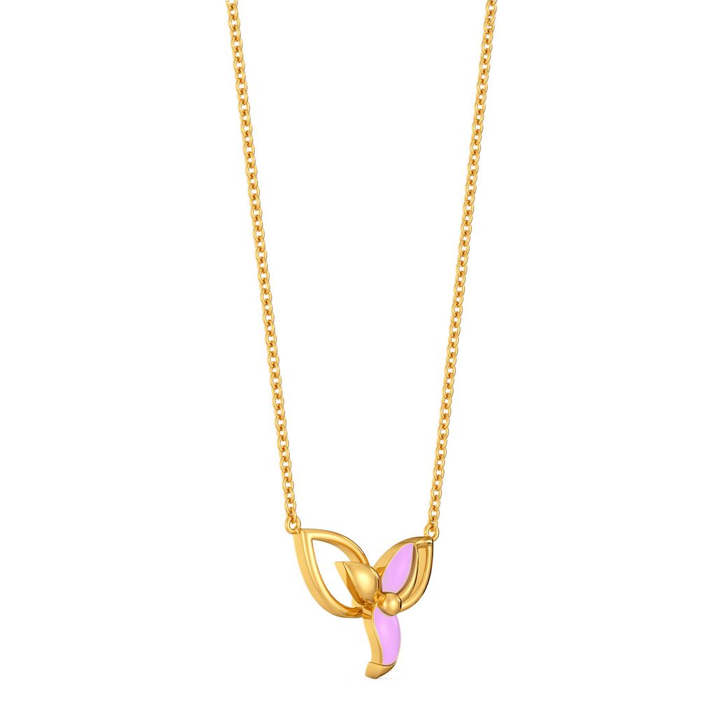 Lilac Takeover Gold Necklaces