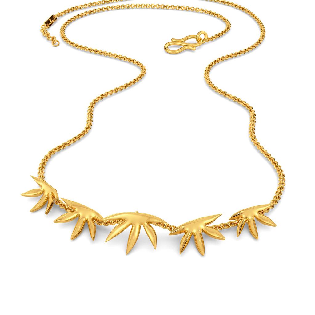 Leaf Reef Gold Necklaces