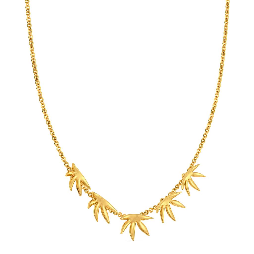 Leaf Reef Gold Necklaces