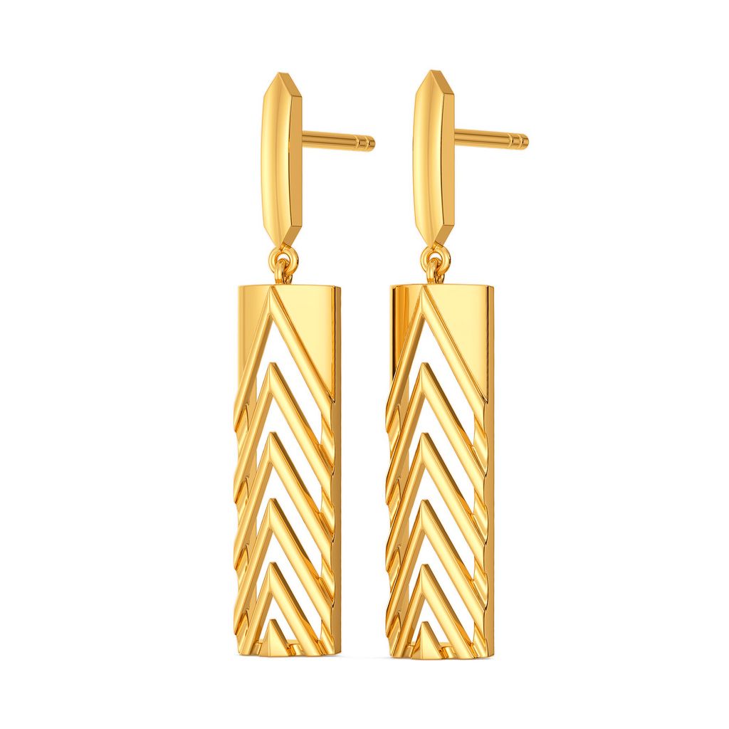 French Suave Gold Earrings