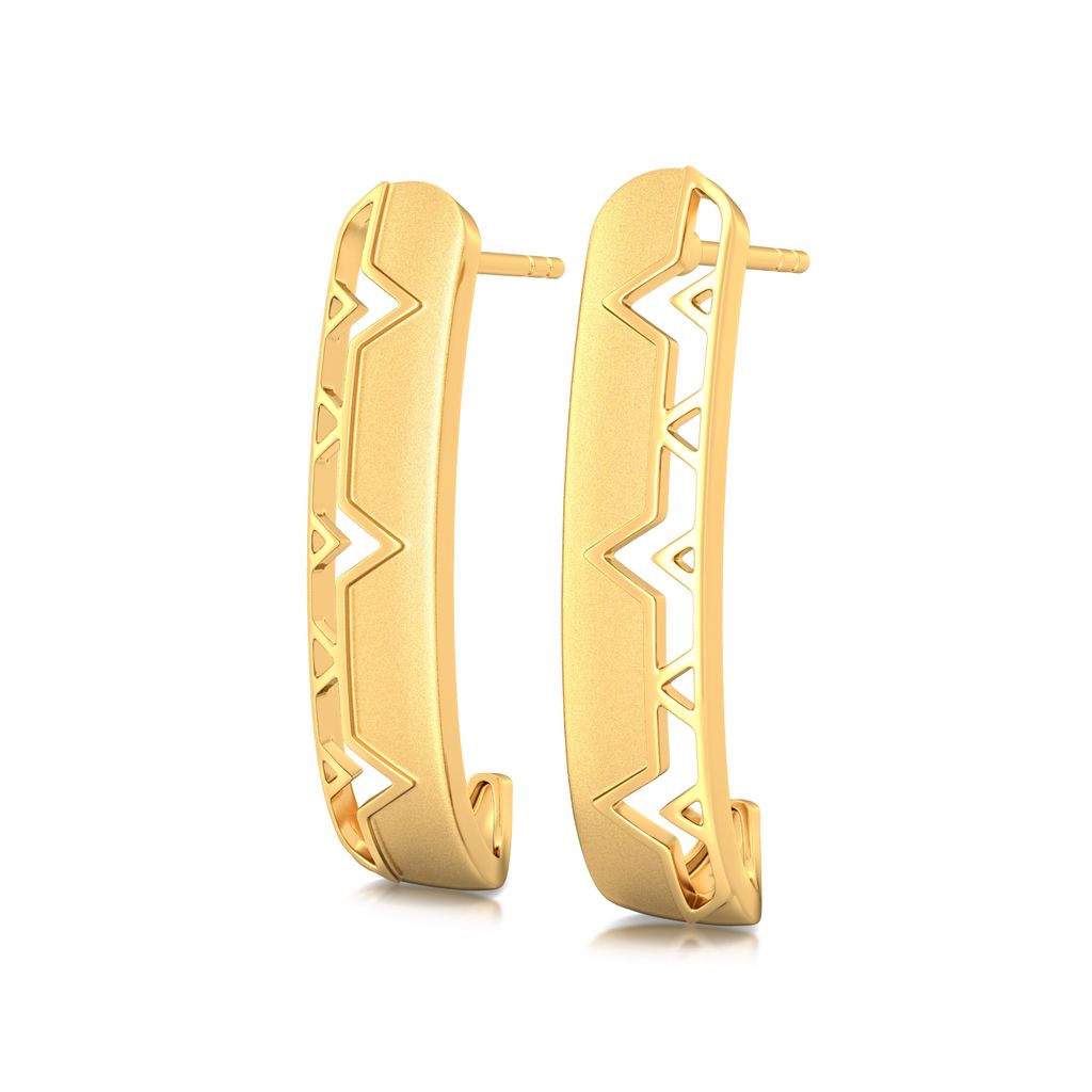Interlace Gold Earrings