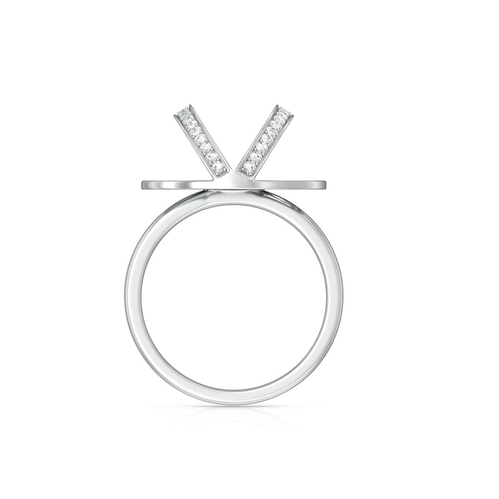 Lacy Effect Diamond Rings image