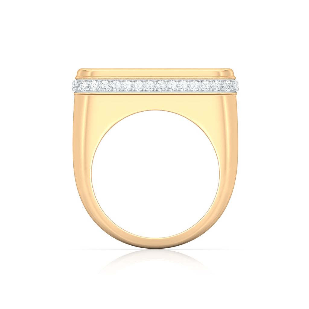 Gold Web Diamond Rings image