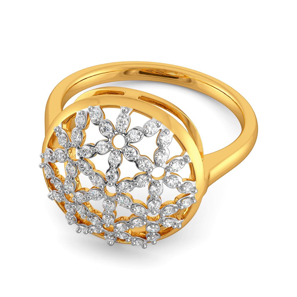 Lace Broderie Diamond Rings alternate view 3