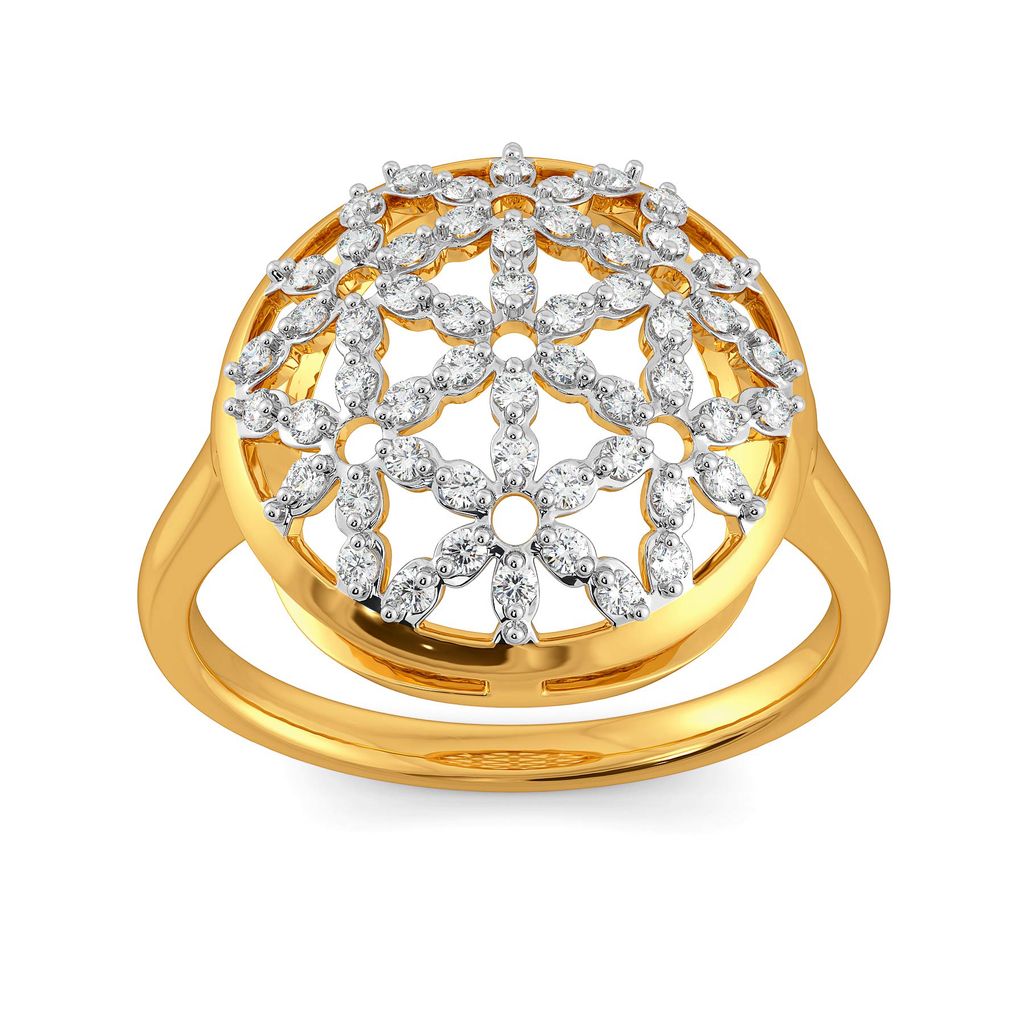 Lace Broderie Diamond Rings image