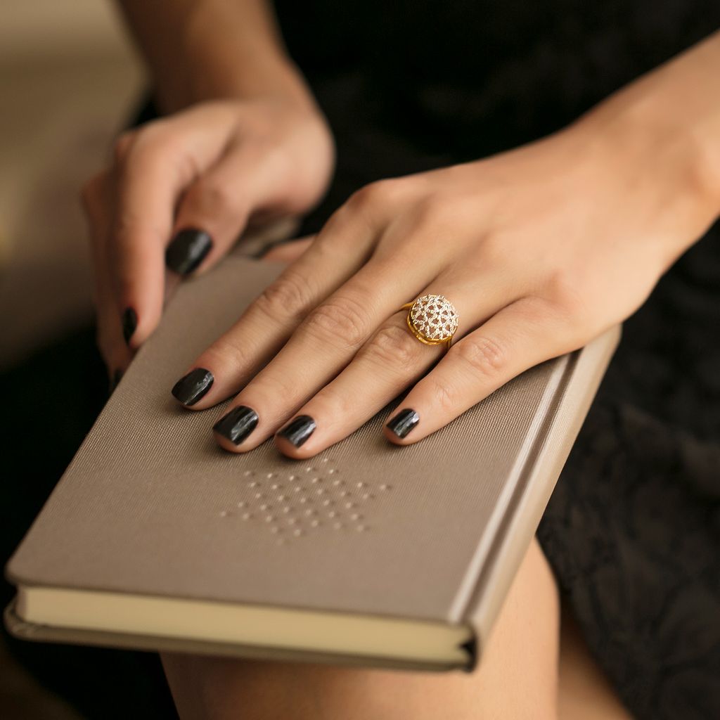 Lace Broderie Diamond Rings alternate view 1