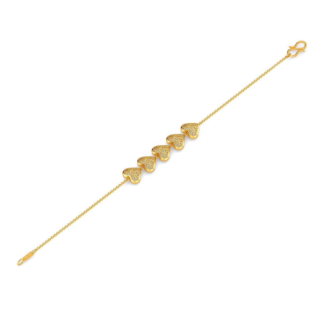 Lacy Blooms Gold Bracelets