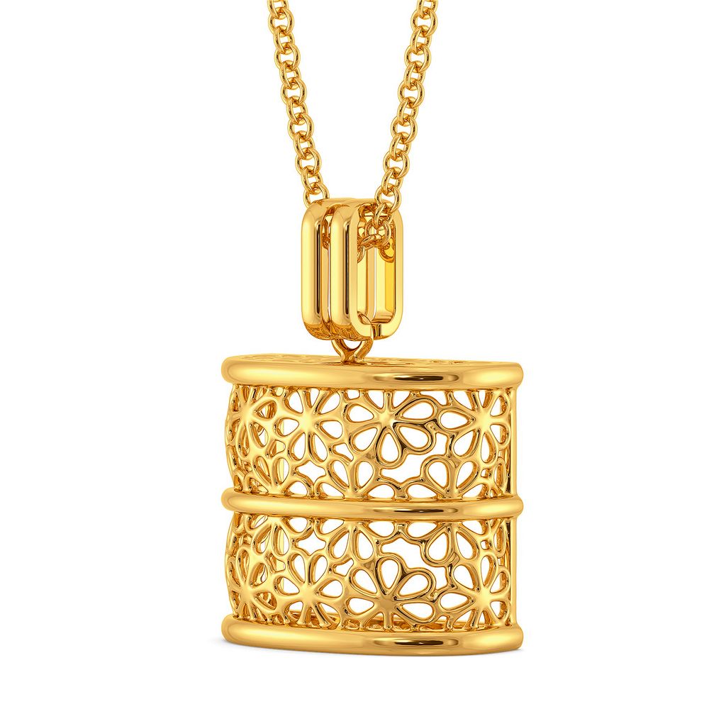 Bar O Lace Gold Pendants