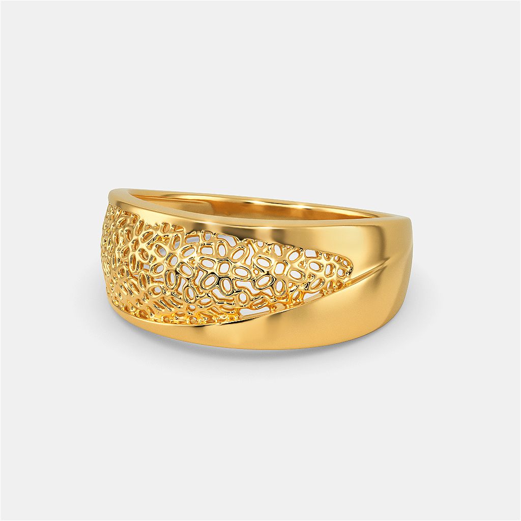 Lace Nouveau Gold Rings alternate view 3