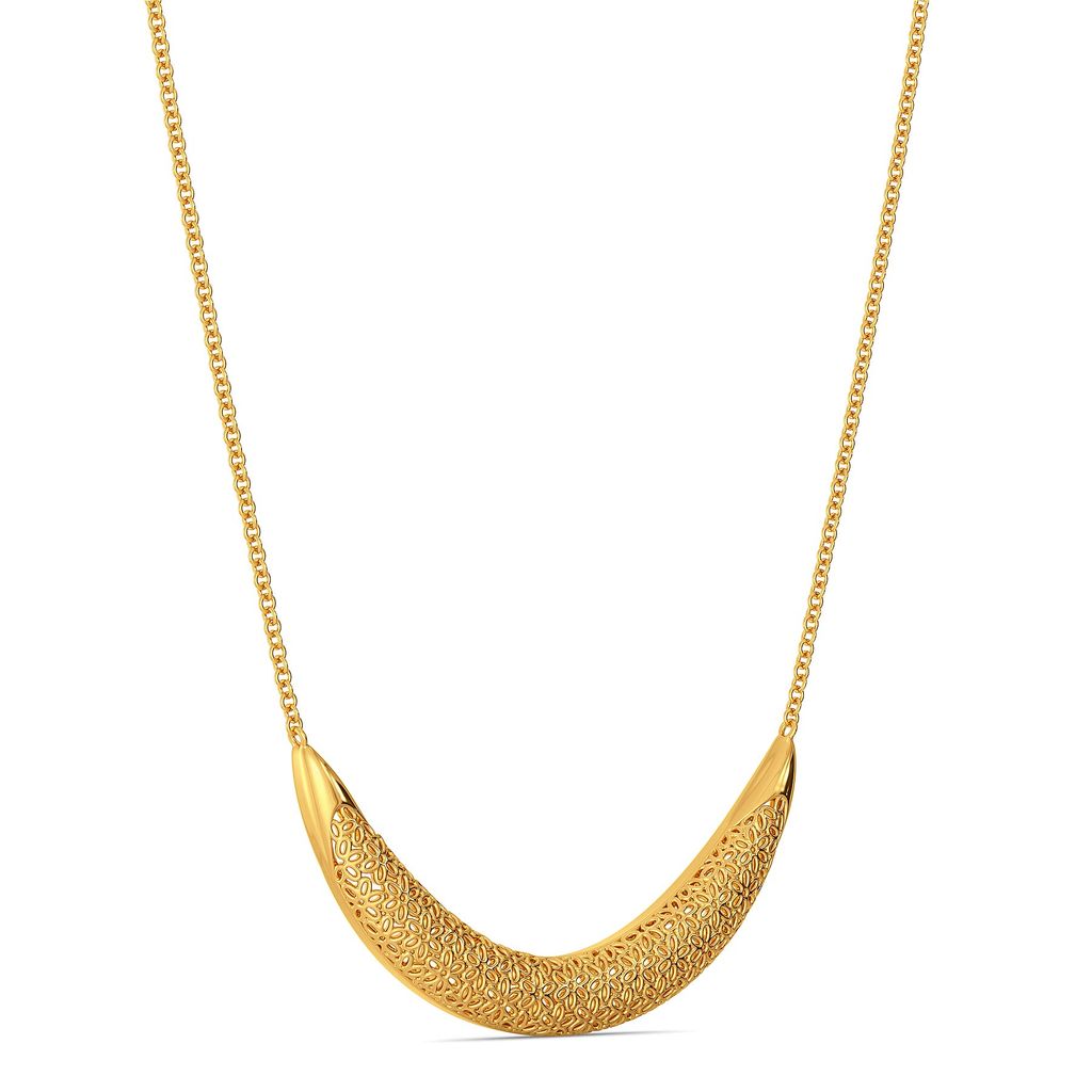 Lace Nouveau Gold Necklaces
