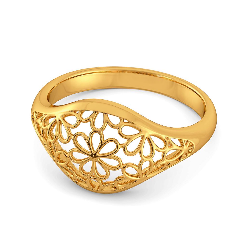 Lacy Notes Gold Rings alternate view 3